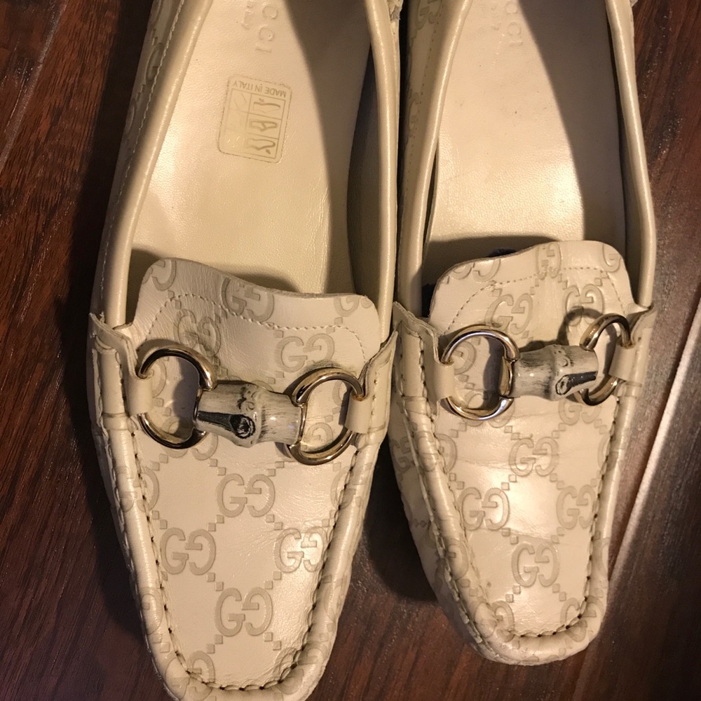 Gucci loafers - white